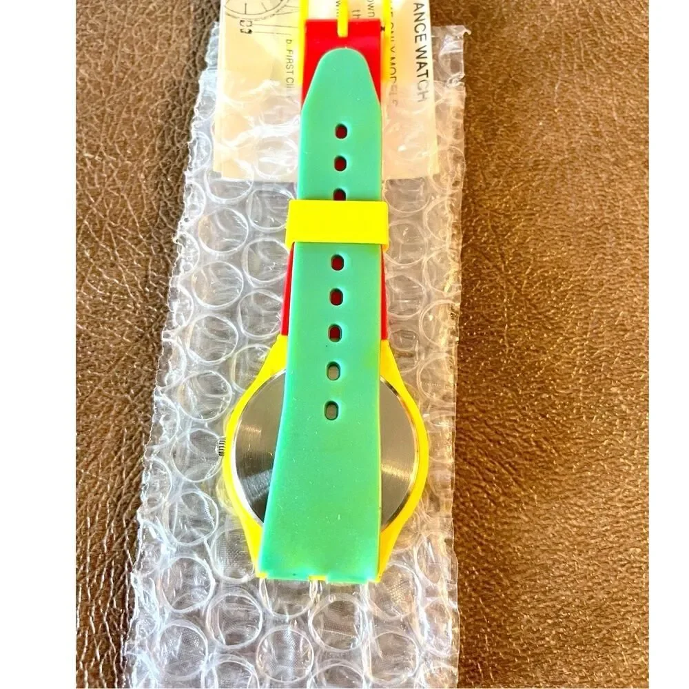 Vintage, Collectible 1987 M&M's Candy Wrist Watch Multicolored-